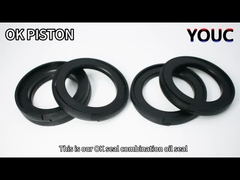 Xây dựng Công việc thủy lực xi lanh niêm phong piston POM NBR OK Niêm phong 75mm